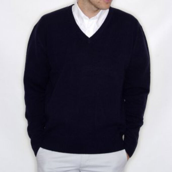 H730mg - Lambswool v-neck jumper Thumbnail